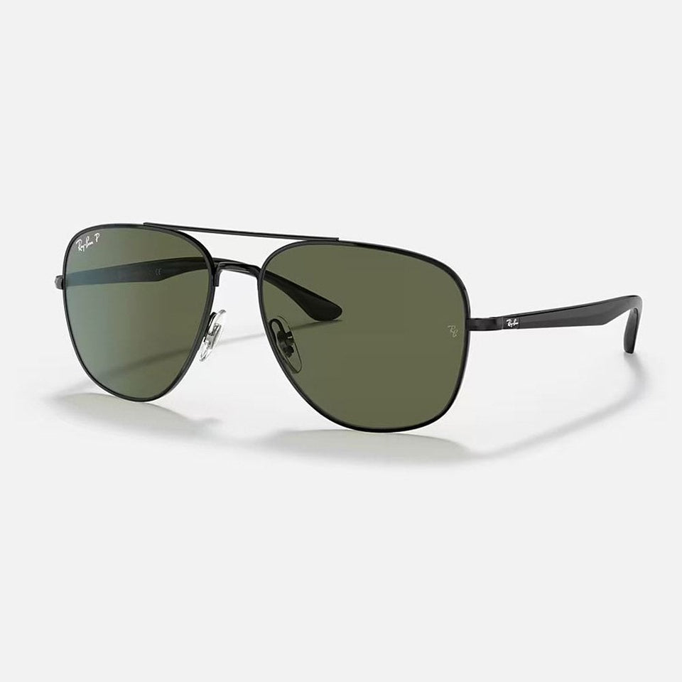 Ray-Ban RB3683 Polished Black With Classic G-15 Green Lenses