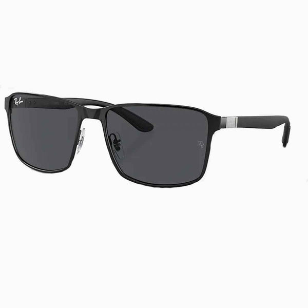 Ray-Ban RB3721 Polished Black On Black With Dark Grey Lenses