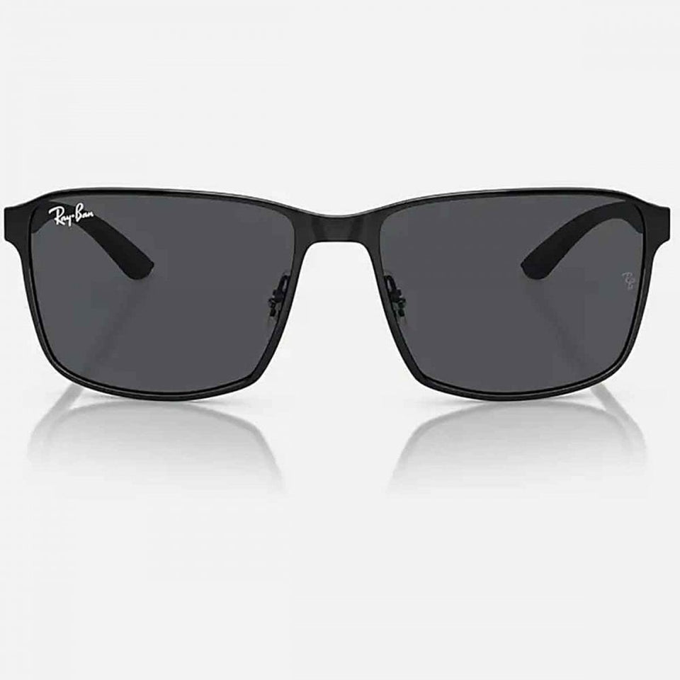 Ray-Ban RB3721 Polished Black On Black With Dark Grey Lenses