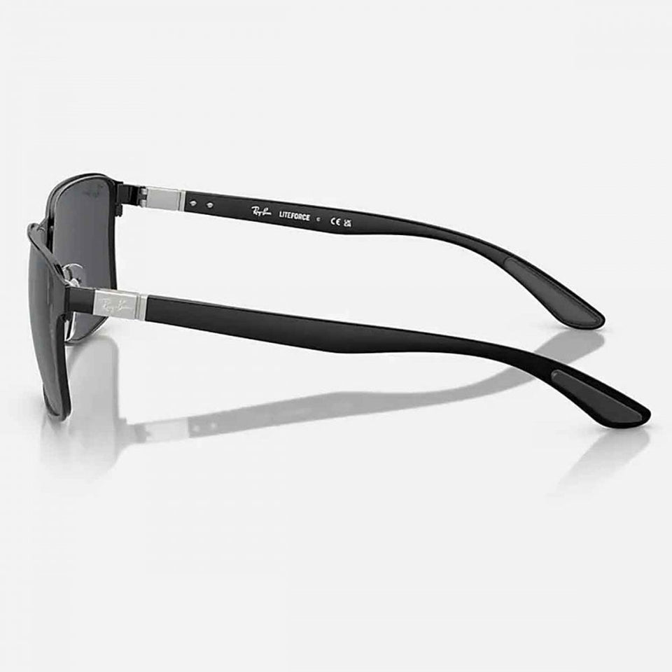 Ray-Ban RB3721 Polished Black On Black With Dark Grey Lenses