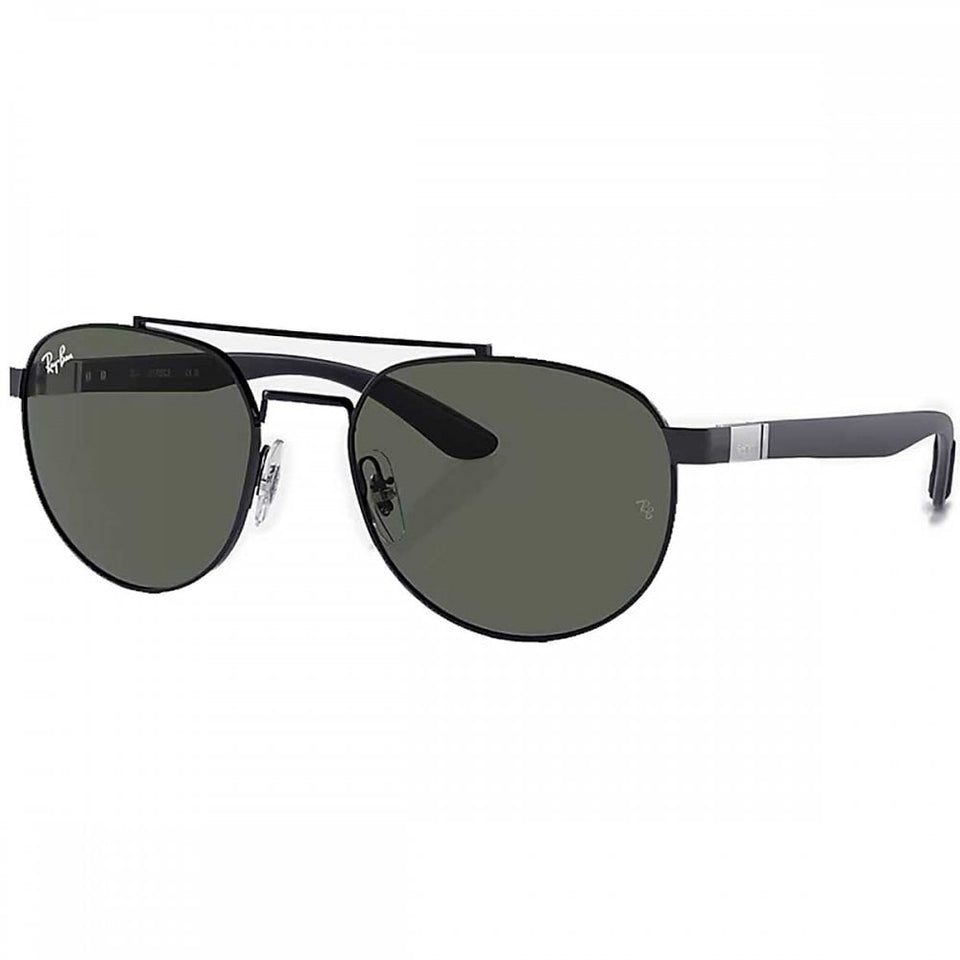 Ray-Ban RB3736 Polished Black With Dark Green Classic Lenses