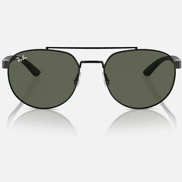 Ray-Ban RB3736 Polished Black With Dark Green Classic Lenses