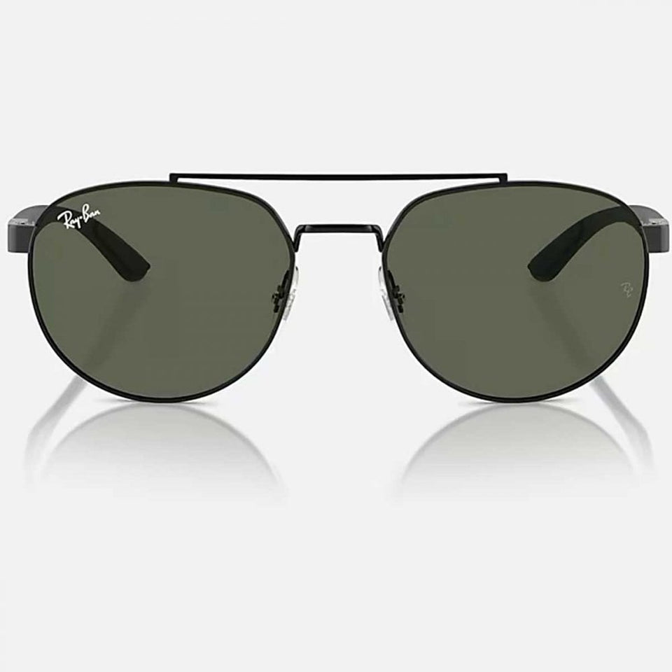 Ray-Ban RB3736 Polished Black With Dark Green Classic Lenses