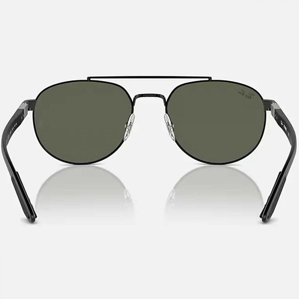 Ray-Ban RB3736 Polished Black With Dark Green Classic Lenses