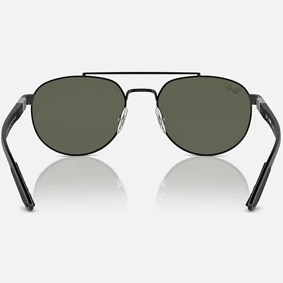 Ray-Ban RB3736 Polished Black With Dark Green Classic Lenses