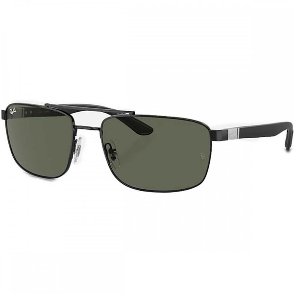 Ray-Ban RB3737 Polished Black With Classic Dark Green Lenses