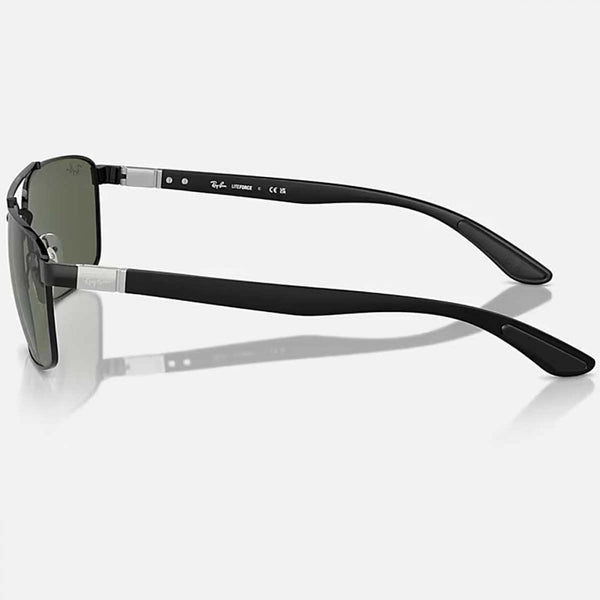 Ray-Ban RB3737 Polished Black With Classic Dark Green Lenses