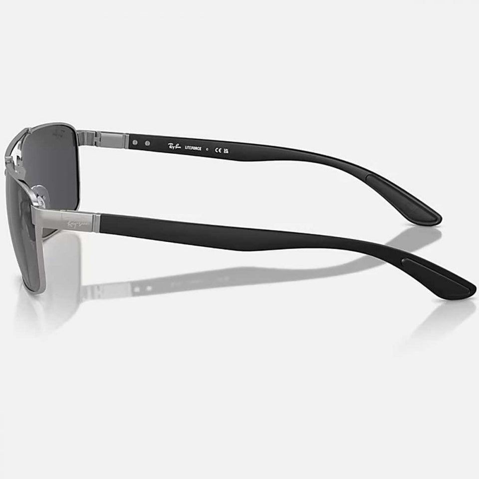 Ray-Ban RB3737 Polished Gunmetal With Classic Dark Grey Lenses
