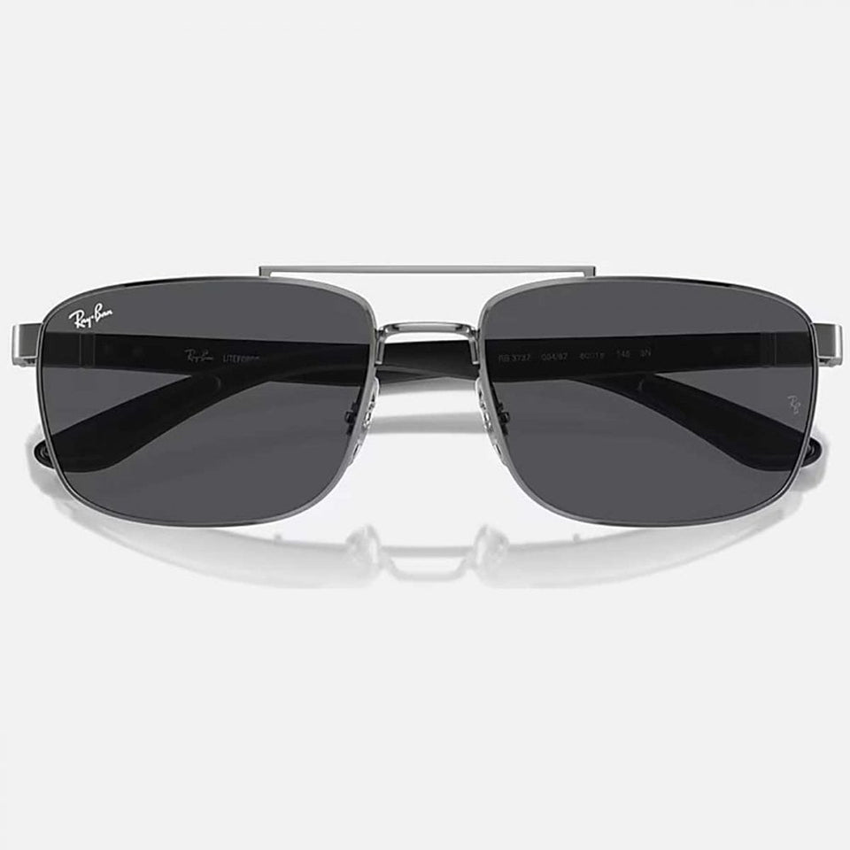Ray-Ban RB3737 Polished Gunmetal With Classic Dark Grey Lenses
