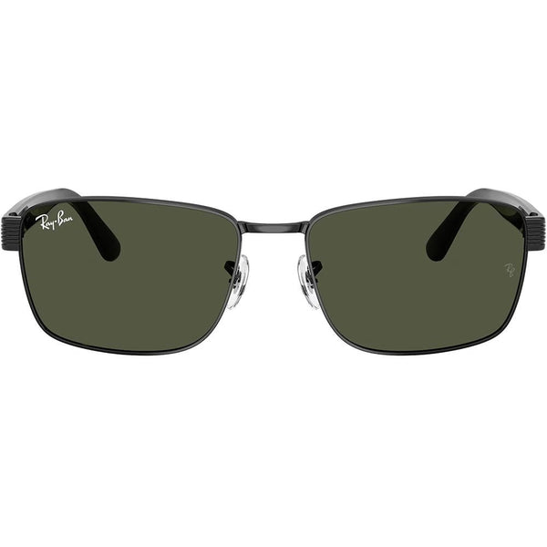 Ray-Ban RB3750 Polished Black With Green Lenses