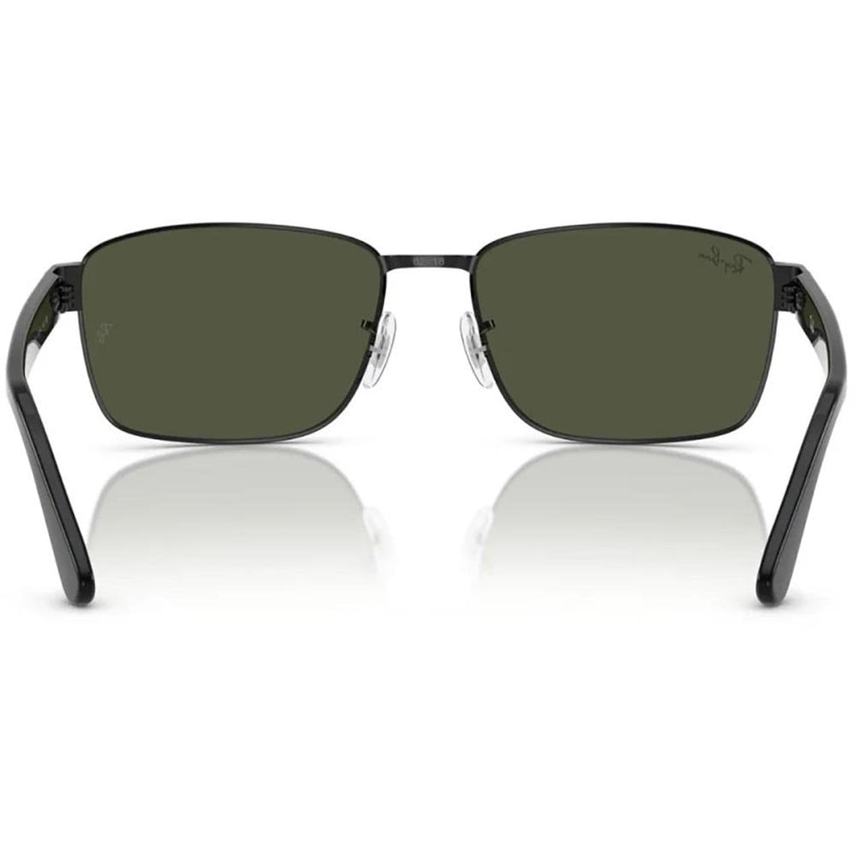 Ray-Ban RB3750 Polished Black With Green Lenses