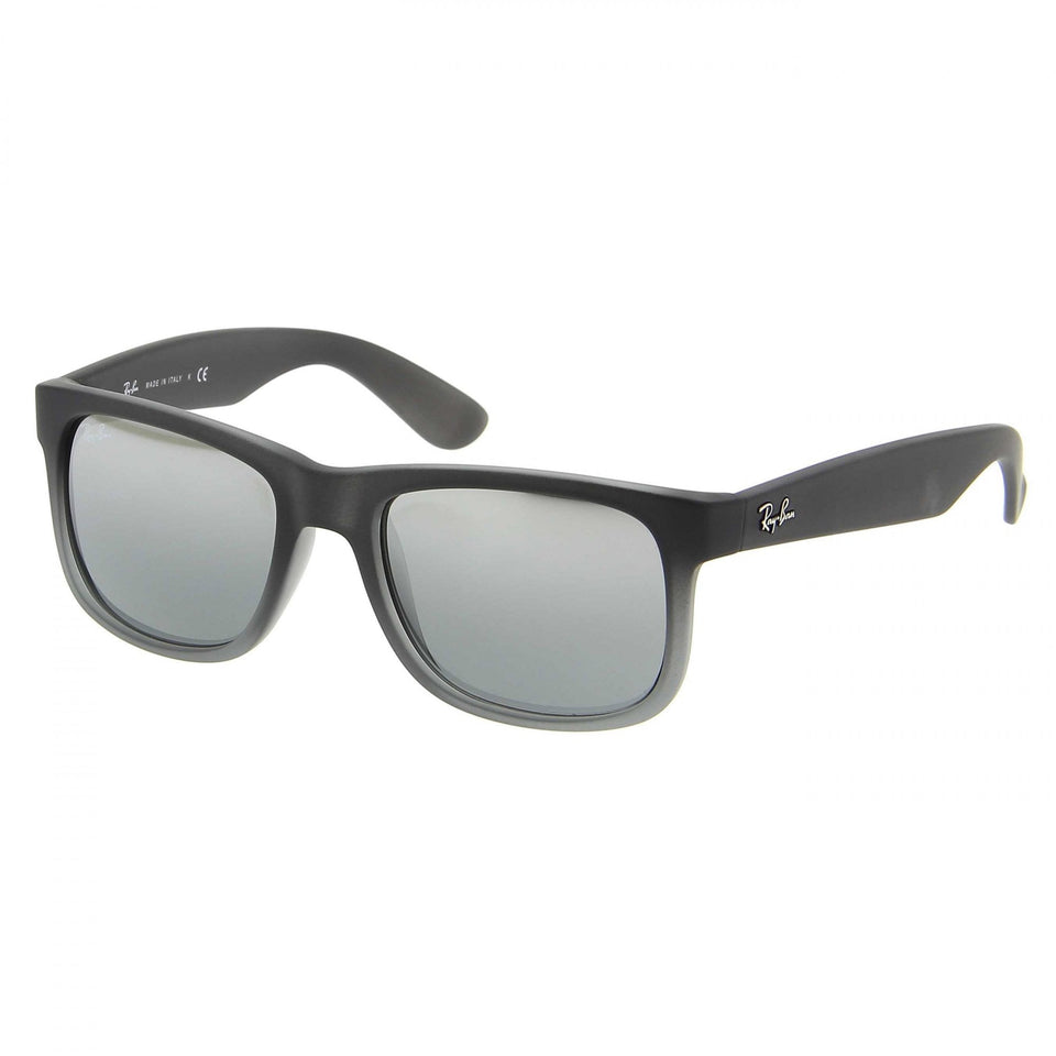 Ray-Ban RB4165 JUSTIN Classic Injected Grey With Mirror Gradient Grey Lenses
