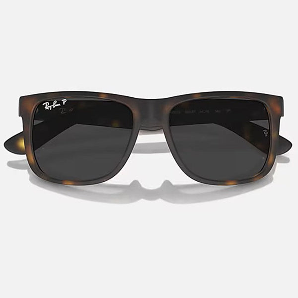 Ray-Ban RB4165 JUSTIN Matte Havana With Solid Dark Grey Lenses