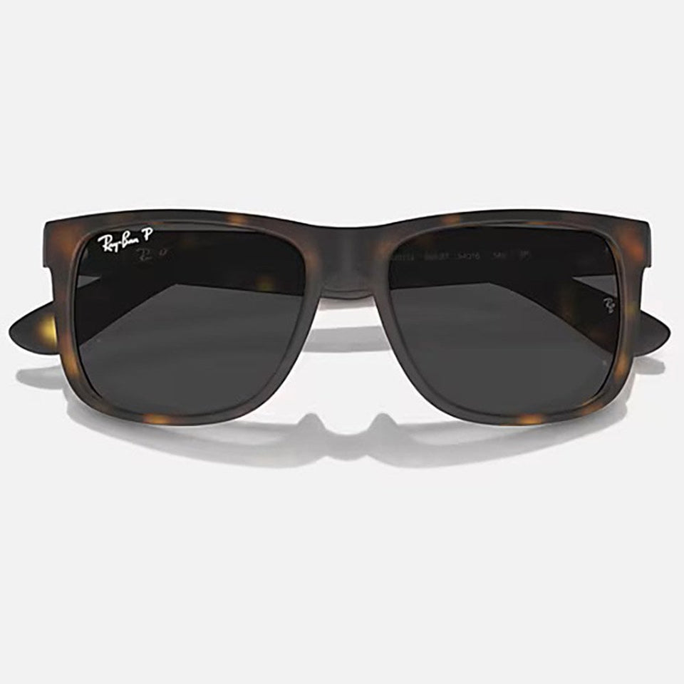 Ray-Ban RB4165 JUSTIN Matte Havana With Solid Dark Grey Lenses