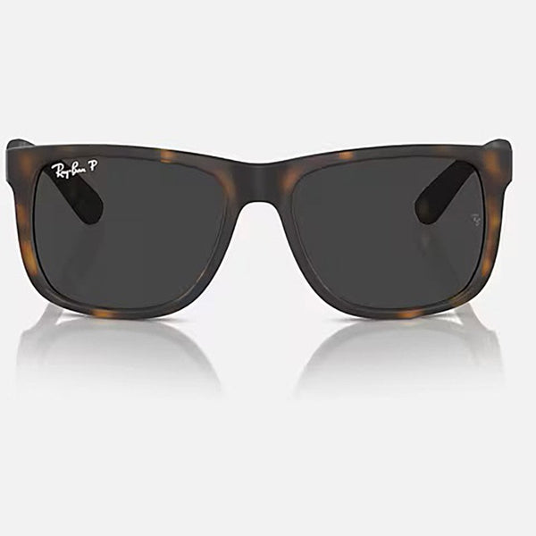 Ray-Ban RB4165 JUSTIN Matte Havana With Solid Dark Grey Lenses