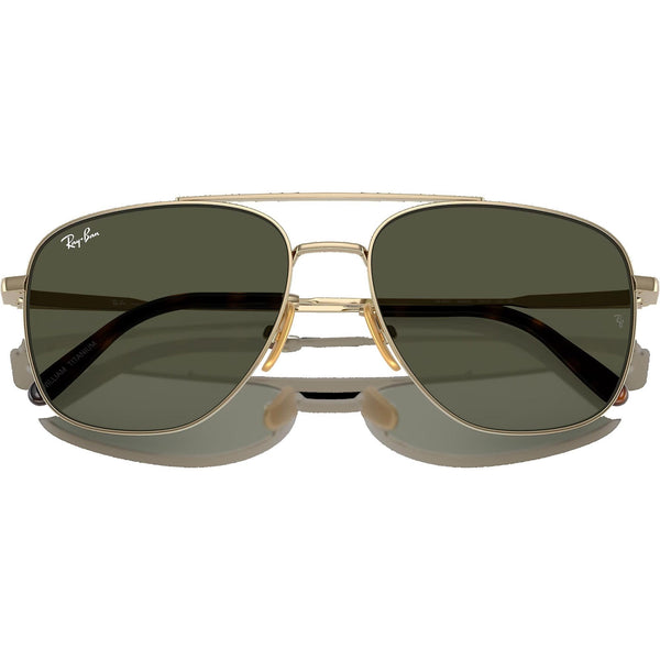 Ray-Ban WILLIAM Polished Arista Gold With Green Lenses