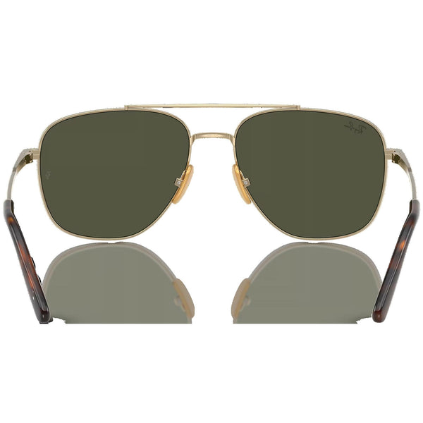 Ray-Ban WILLIAM Polished Arista Gold With Green Lenses
