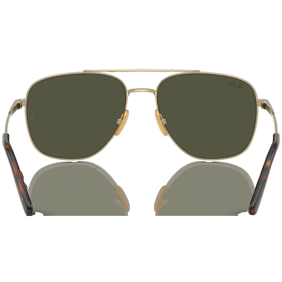 Ray-Ban WILLIAM Polished Arista Gold With Green Lenses