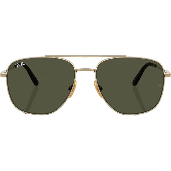 Ray-Ban WILLIAM Polished Arista Gold With Green Lenses
