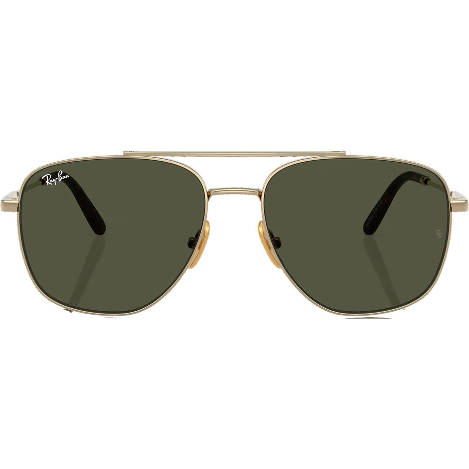 Ray-Ban WILLIAM Polished Arista Gold With Green Lenses
