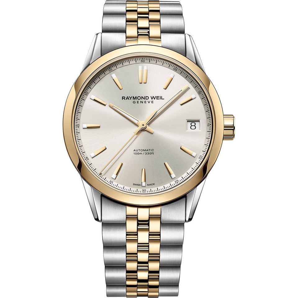 Raymond Weil Freelancer 40mm Champagne Dial Mens Two-Tone Automatic Watch