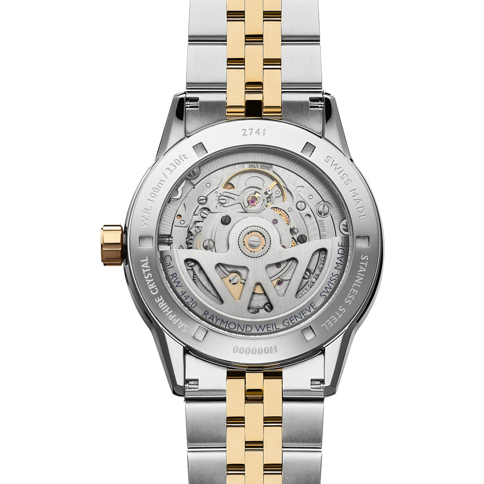 Raymond Weil Freelancer 40mm Champagne Dial Mens Two-Tone Automatic Watch