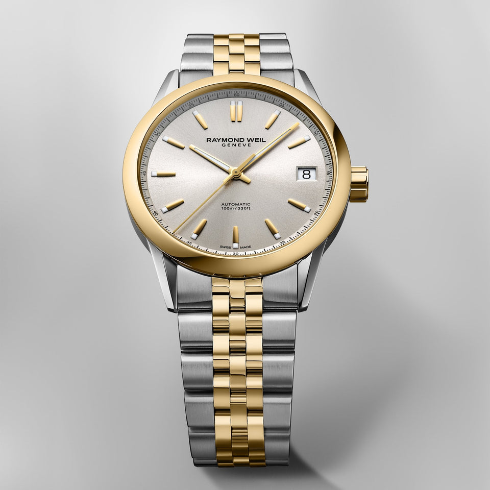 Raymond Weil Freelancer 40mm Champagne Dial Mens Two-Tone Automatic Watch