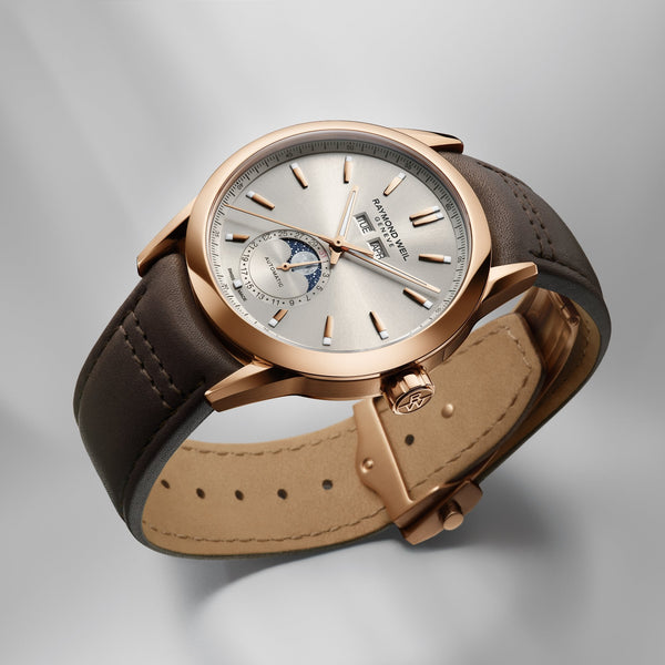 Raymond Weil Freelancer Rose Gold PVD 40mm Automatic Moonphase Men's Watch