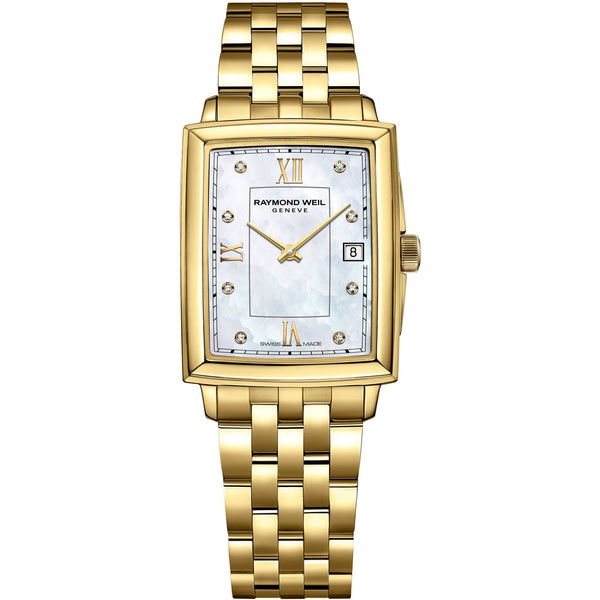 Raymond Weil Ladies Toccata 22mm Square Diamond Set Mother of Pearl Dial Watch