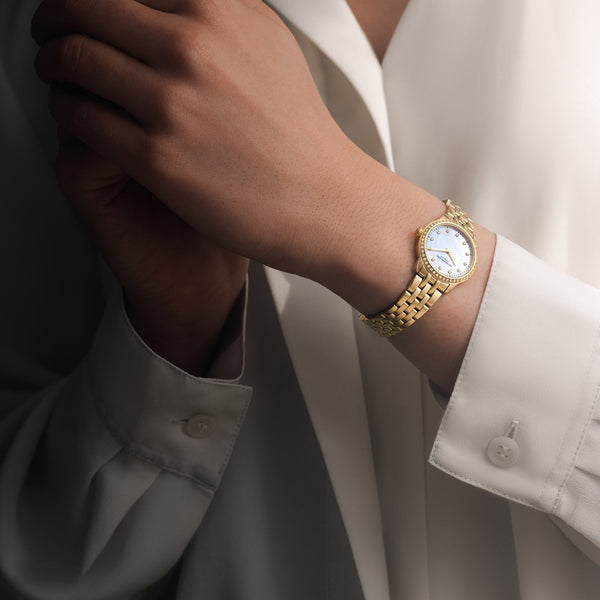 Raymond Weil Ladies Toccata Classic 24mm Diamond Set Mother of Pearl Watch