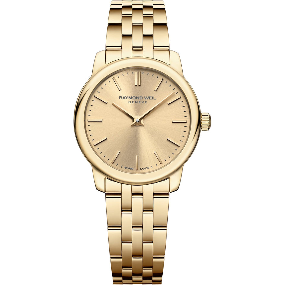 Raymond Weil Ladies Toccata Classic 24mm Gold Dial and Bracelet Watch
