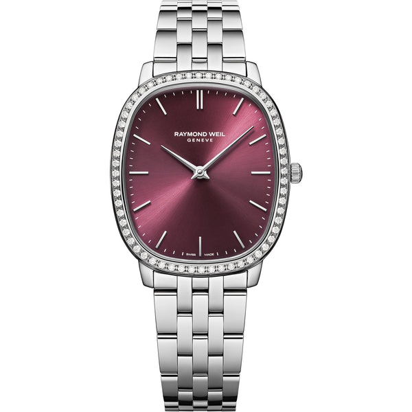 Raymond Weil Ladies Toccata Heritage 31mm Diamond Set Red Grape Watch