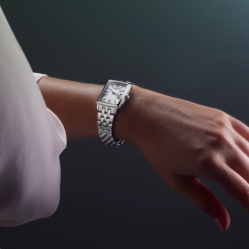 Raymond Weil Ladies Toccata Square White Dial 22mm Watch