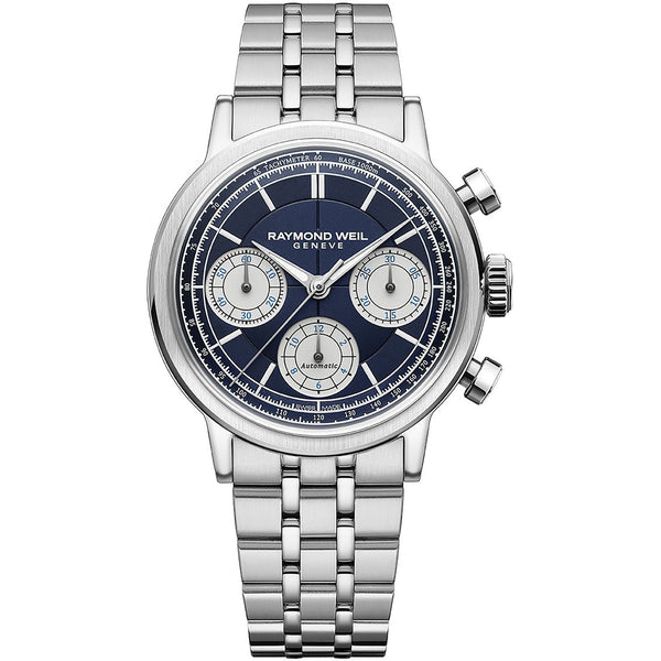 Raymond Weil Millesime Tri-Compax Chronograph Men's Blue Dial Automatic Watch