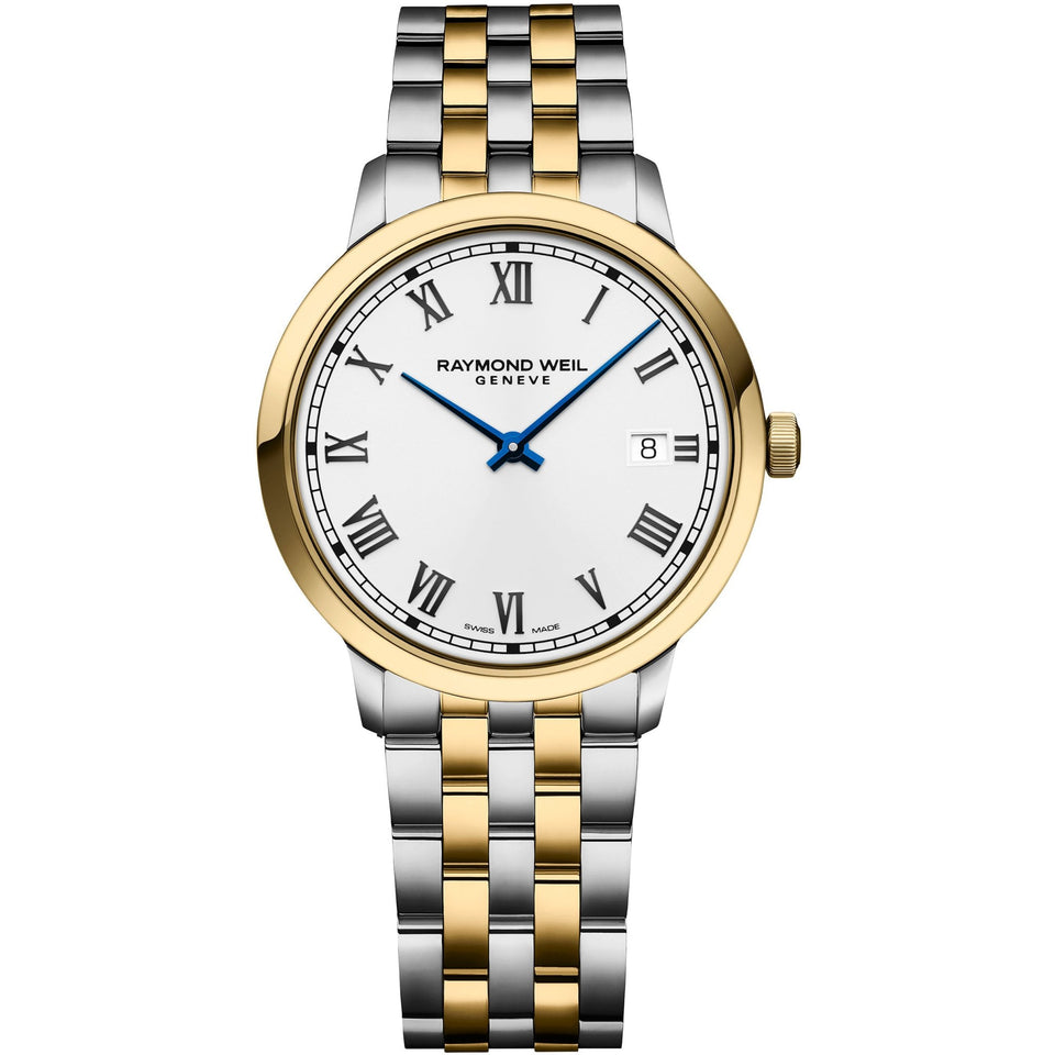 Raymond Weil Toccata Classic 40mm White Dial Two-Tone Men's Watch