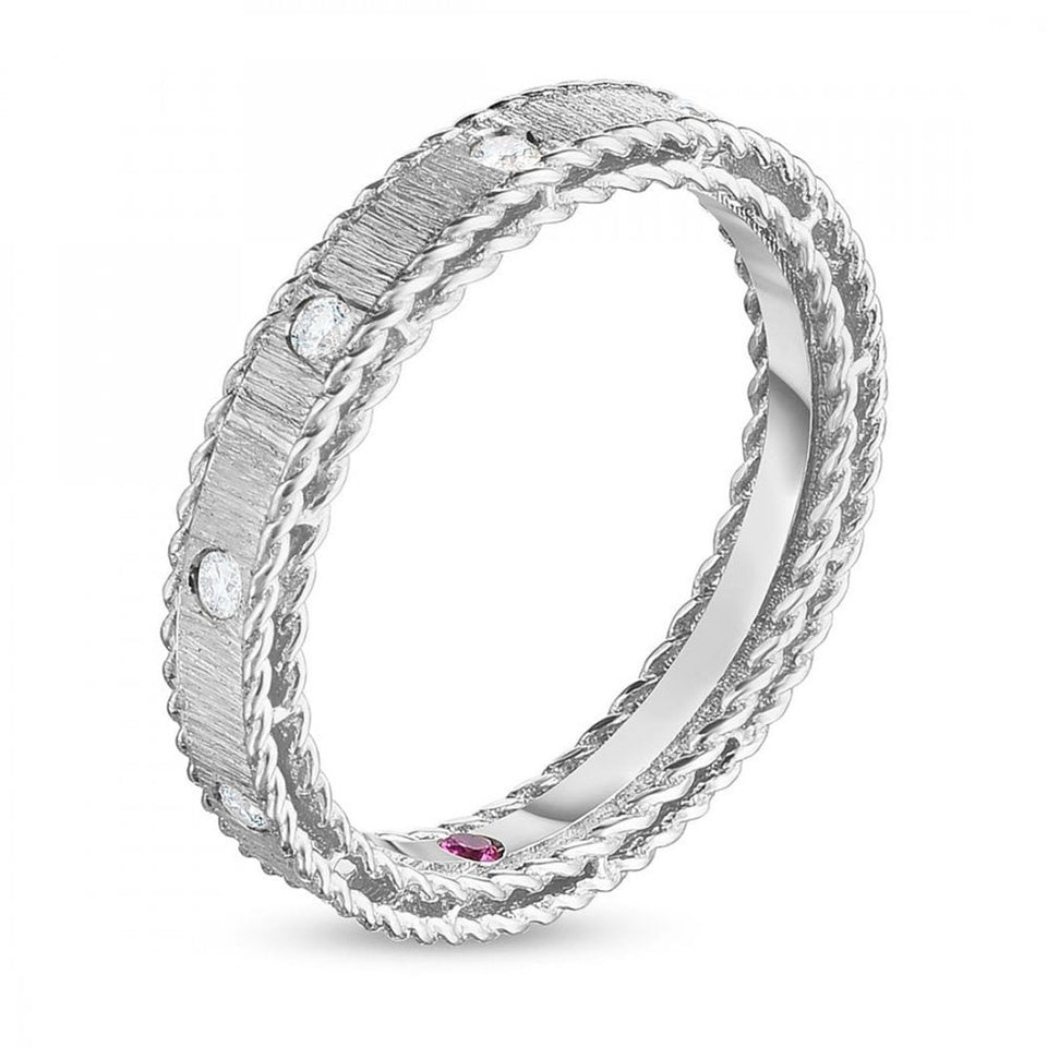 Roberto Coin Princess 18ct White Gold & Diamond Ring
