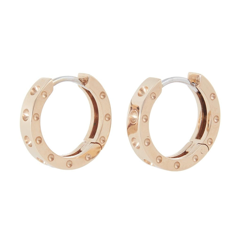 Roberto Coin Symphony Rose Gold Hoop Earrings