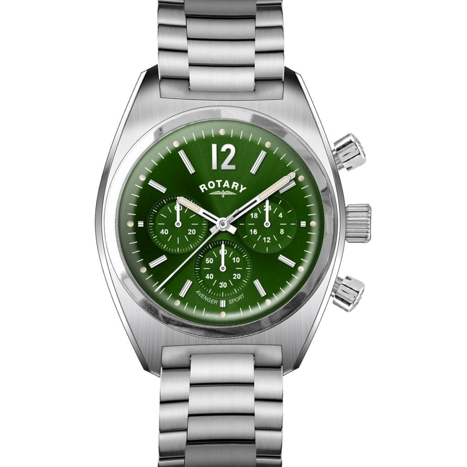 Rotary Men's Avenger Sport Green Dial Chronograph Watch