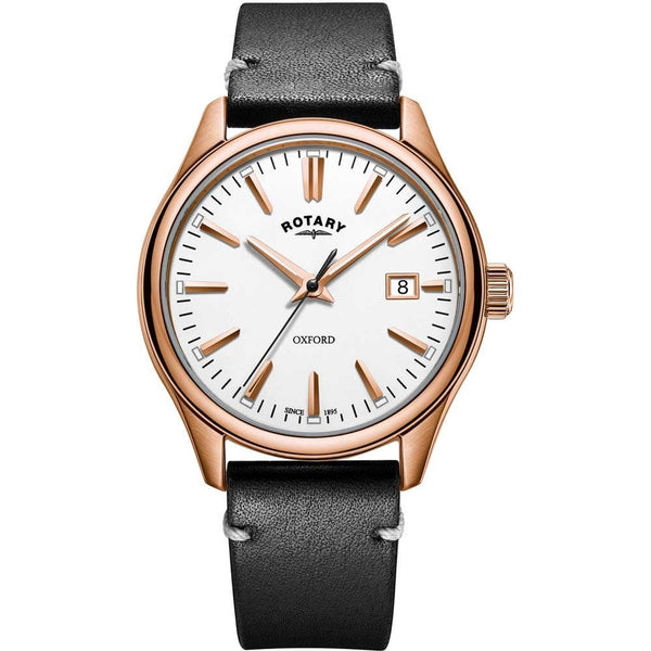 Rotary Men's Contemporary Oxford Black Strap Watch