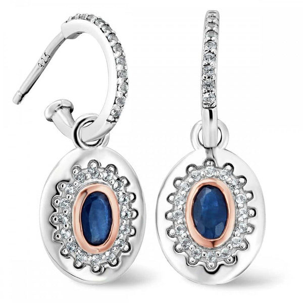 Clogau Royal Clogau Silver Diana Earrings with Sapphire