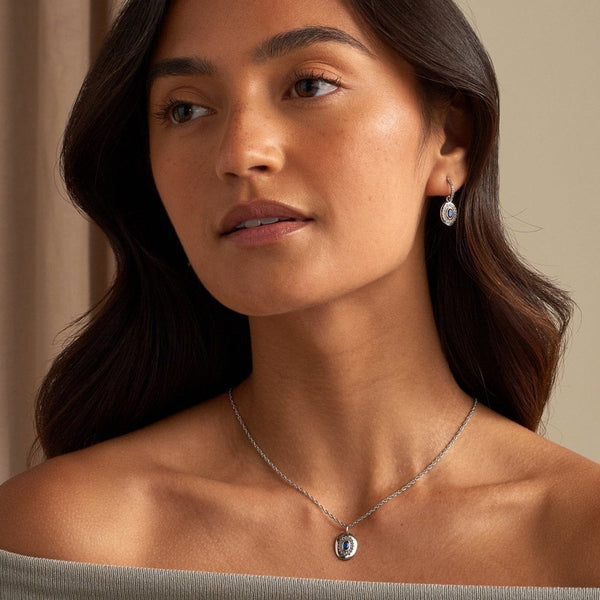 Clogau Royal Clogau Silver Diana Earrings with Sapphire