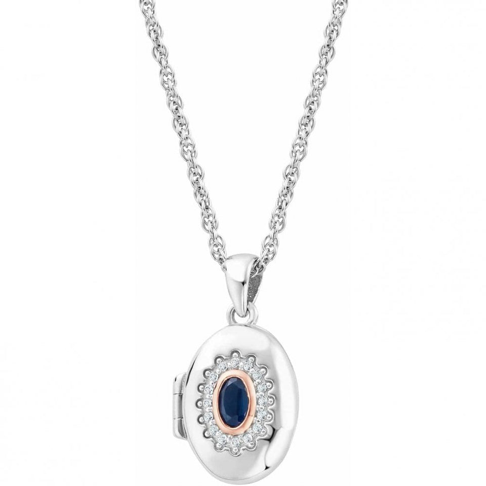 Clogau Royal Clogau Silver Diana Locket with Sapphire