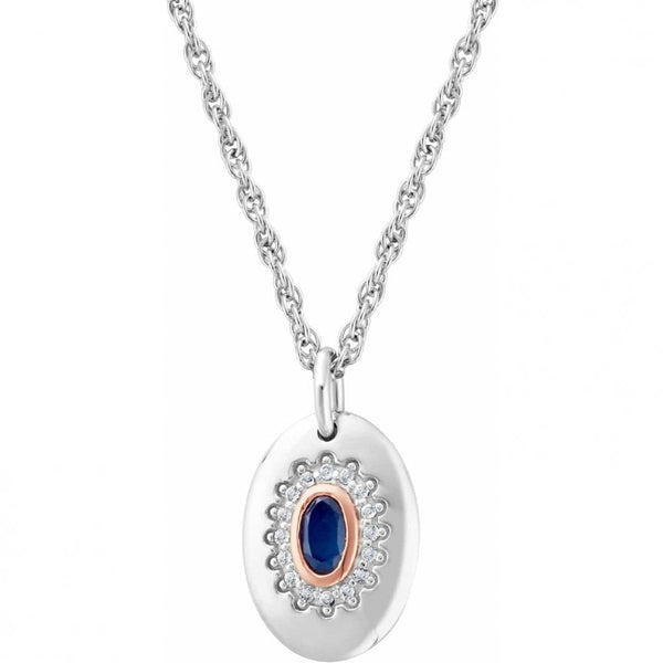 Clogau Royal Clogau Silver Diana Pendant with Sappire