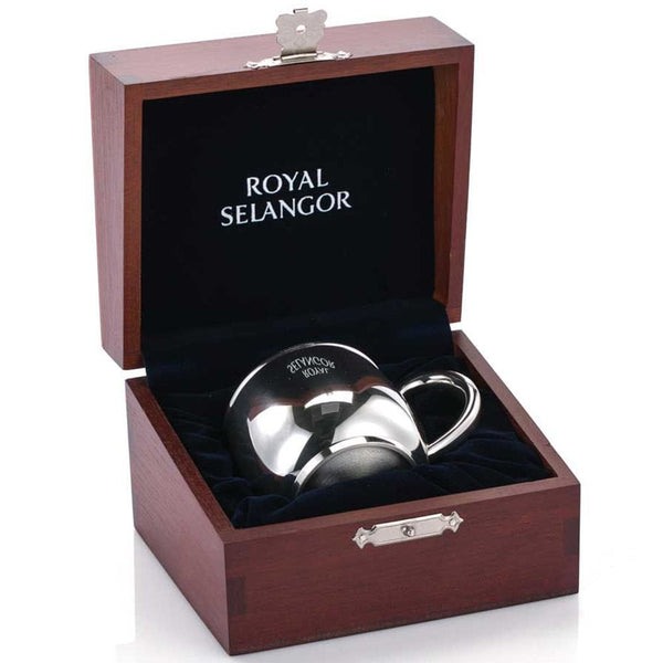 Royal Selangor Child's Pewter Mug In Wooden Box