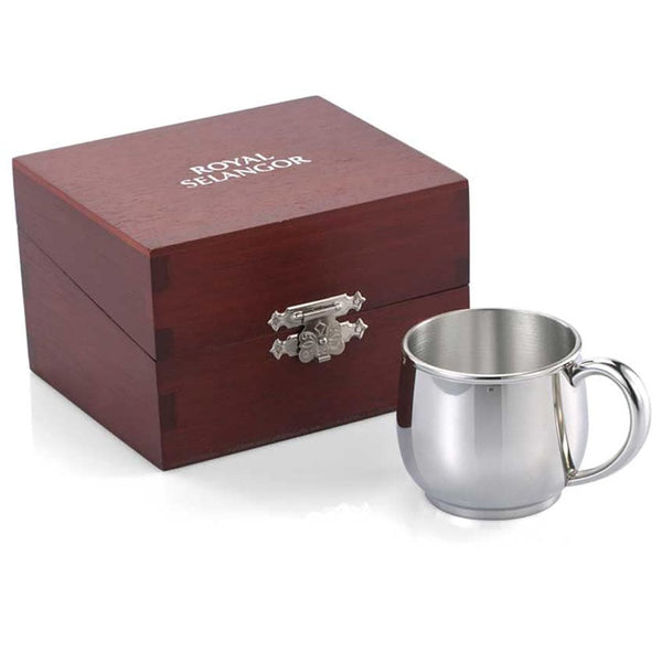 Royal Selangor Child's Pewter Mug In Wooden Box