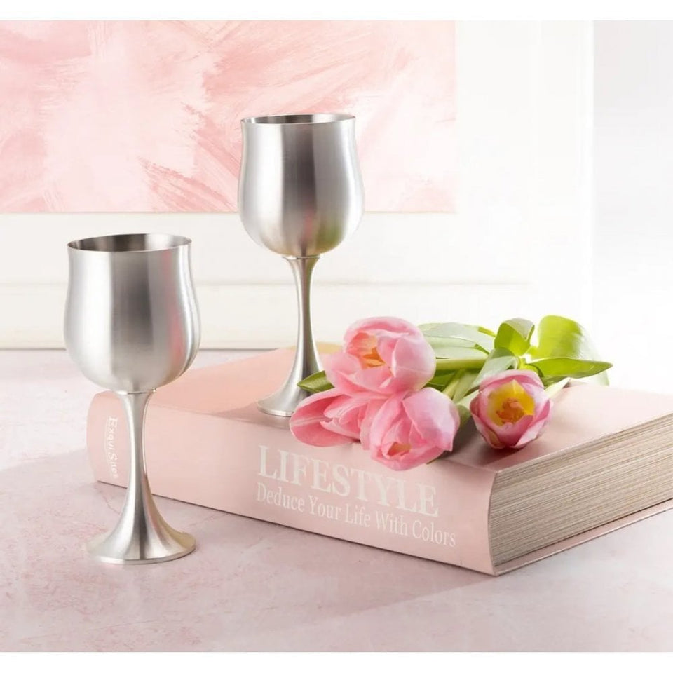 Royal Selangor Wine Goblets Wooden Gift Box