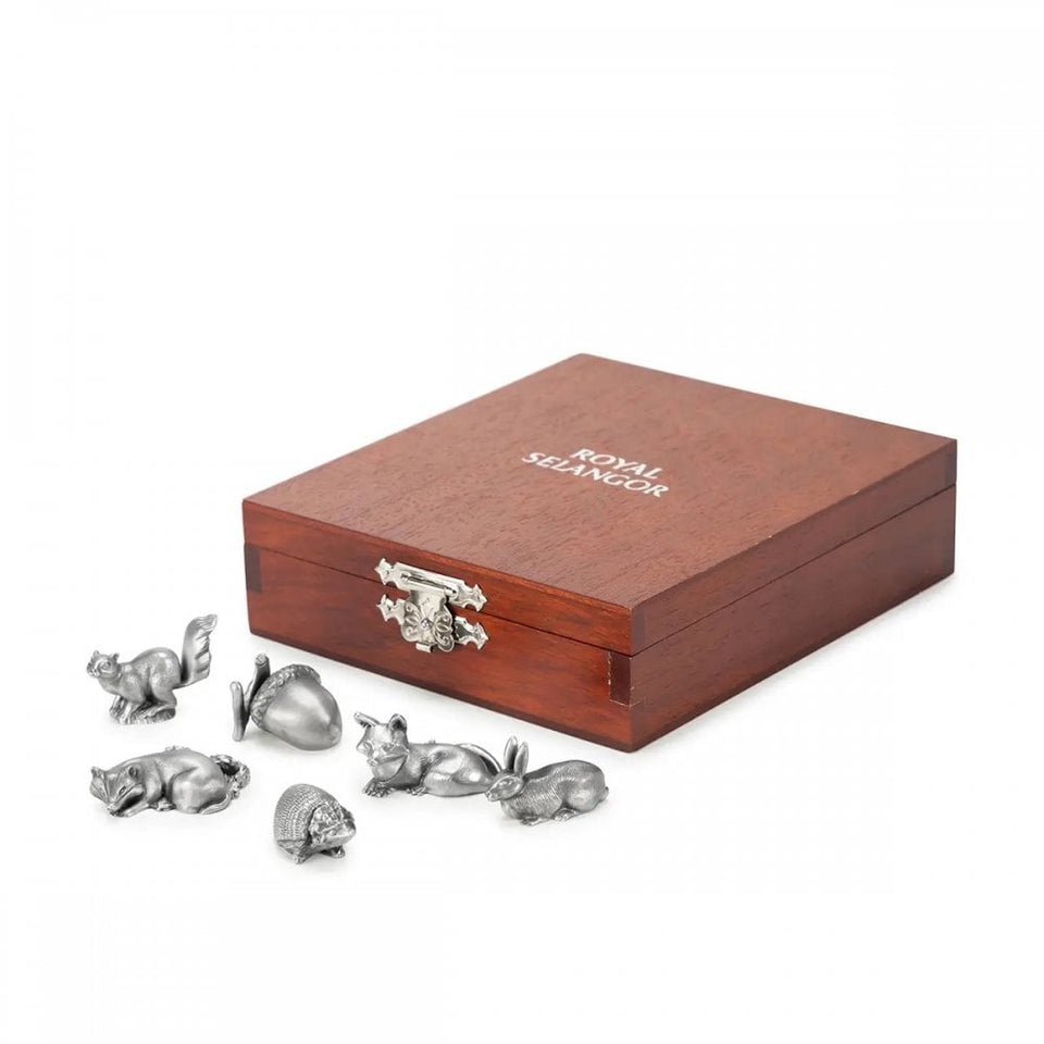Royal Selangor Woodland Place Card Holder Set