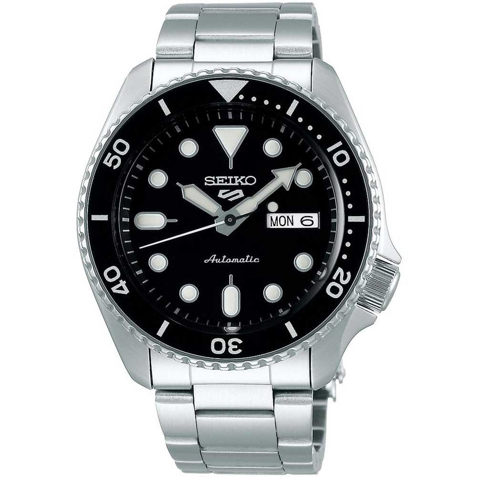 Seiko 5 Sports Men's Black Dial Automatic Watch