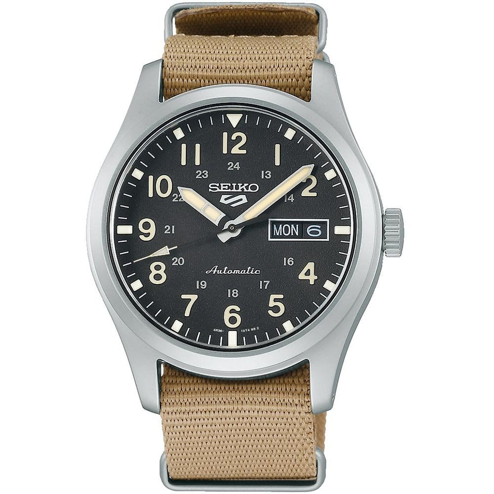 Seiko 5 Sports Men's Field Automatic Watch | Brown NATO