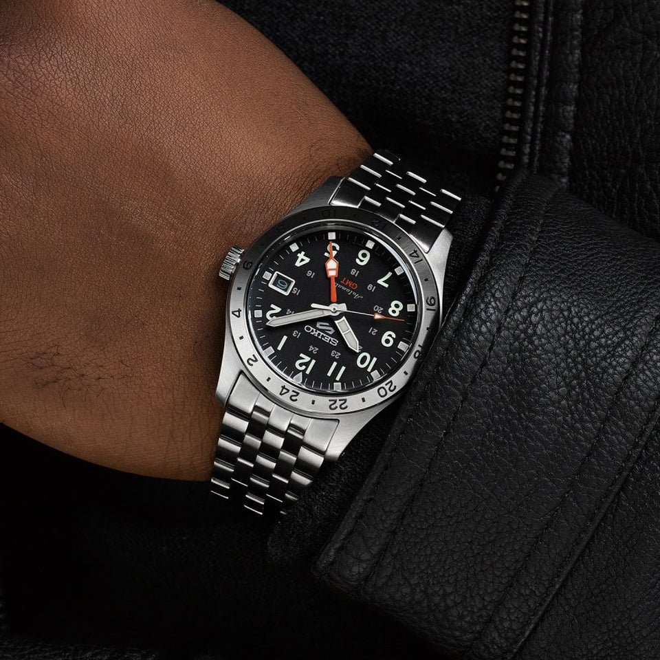 Seiko 5 Sports Men's Field ‘Deploy’ Mechanical GMT Watch